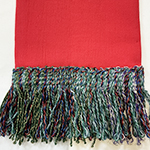 knotted tartan fringe